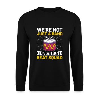 Drum Corps Marching Band Drum Corp Music Percussio - Unisex Pullover - Schwarz - Vorne - Alina (178cm) & Michal (187cm)