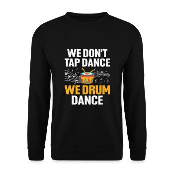 Drum Corps Marching Band Drum Corp Music Percussio - Unisex Sweatshirt - black - Front - Alina (178cm) & Michal (187cm)