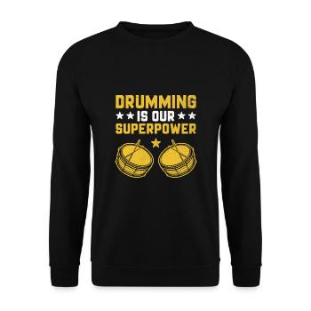 Corps de tambours, fanfare, corps de tambours, musique Percussio - Sweat-shirt Unisexe - noir - Devant - Alina (178cm) & Michal (187cm)