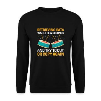 Drum Corps Marching Band Drum Corp Music Percussio - Unisex Pullover - Schwarz - Vorne - Alina (178cm) & Michal (187cm)