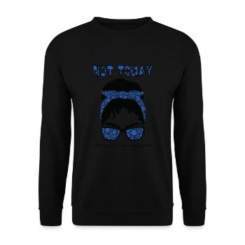 Chronic Fatigue Syndrome Warrior Mom - Unisex Sweatshirt - black - Front - Alina (178cm) & Michal (187cm)