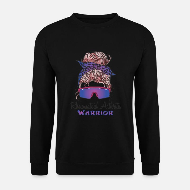 Rheumatoid Arthritis Warrior Mom - Unisex Sweatshirt - black