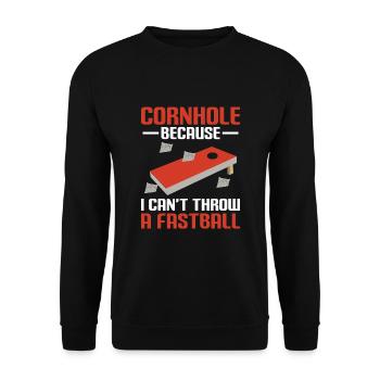 Cornhole Spieler Cornhole Sport Lustig Cornhole Be - Unisex Pullover - Schwarz - Vorne - Alina (178cm) & Michal (187cm)