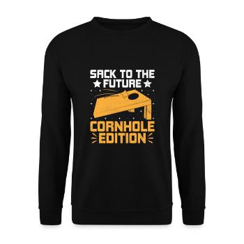 Cornhole Spieler Cornhole Sport Lustig Cornhole Be - Unisex Pullover - Schwarz - Vorne - Alina (178cm) & Michal (187cm)
