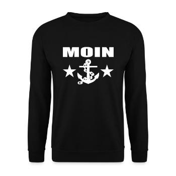 Moin - Unisex Pullover - Schwarz - Vorne - Alina (178cm) & Michal (187cm)