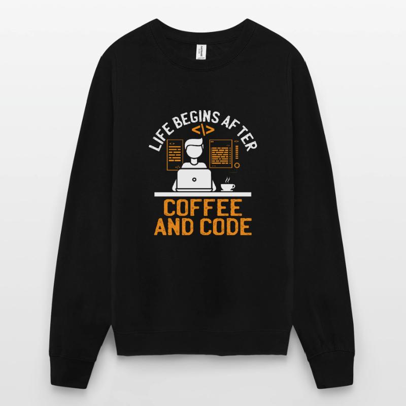 Kaffee-Codierung Programmierer Programmierer Entwickler Nerd Coff Unisex Pullover