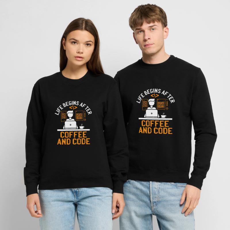 Kaffee-Codierung Programmierer Programmierer Entwickler Nerd Coff Unisex Pullover