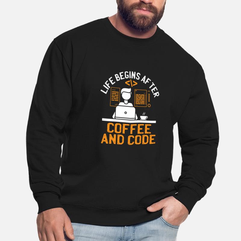 Kaffee-Codierung Programmierer Programmierer Entwickler Nerd Coff Unisex Pullover