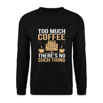Café Codage Programmeur Codeur Développeur Nerd Coff - Sweat-shirt Unisexe - noir - Devant - Alina (178cm) & Michal (187cm)