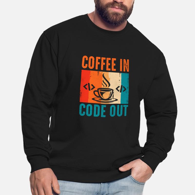 Kaffee-Codierung Programmierer Programmierer Entwickler Nerd Coff Unisex Pullover