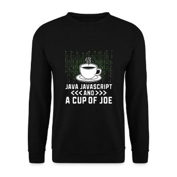 Café Codage Programmeur Codeur Développeur Nerd Coff - Sweat-shirt Unisexe - noir - Devant - Alina (178cm) & Michal (187cm)