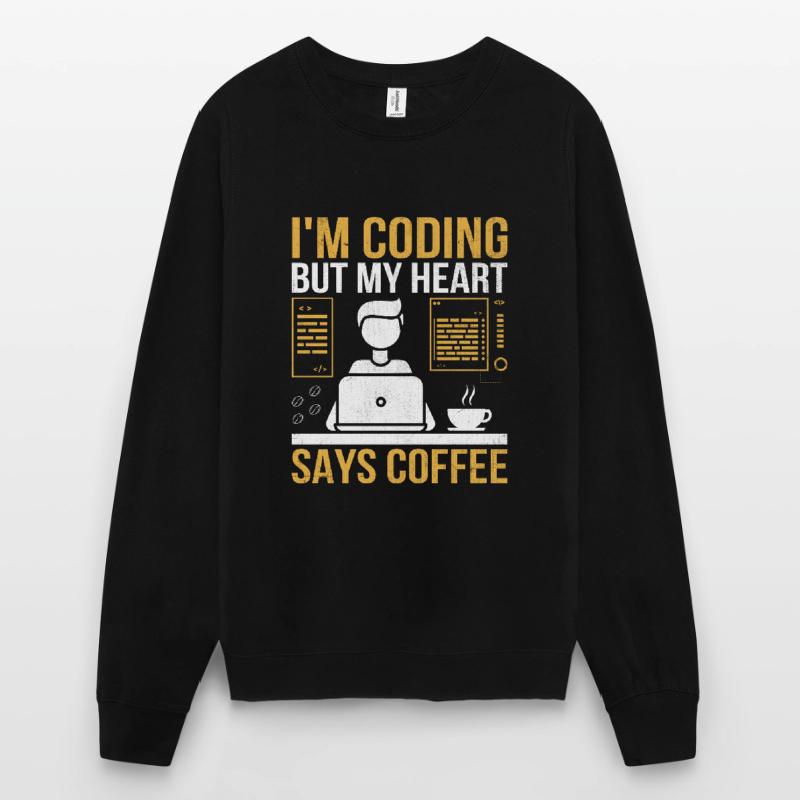 Coffee Coding Programmer Coder Developer Nerd Coff Unisex Sweatshirt