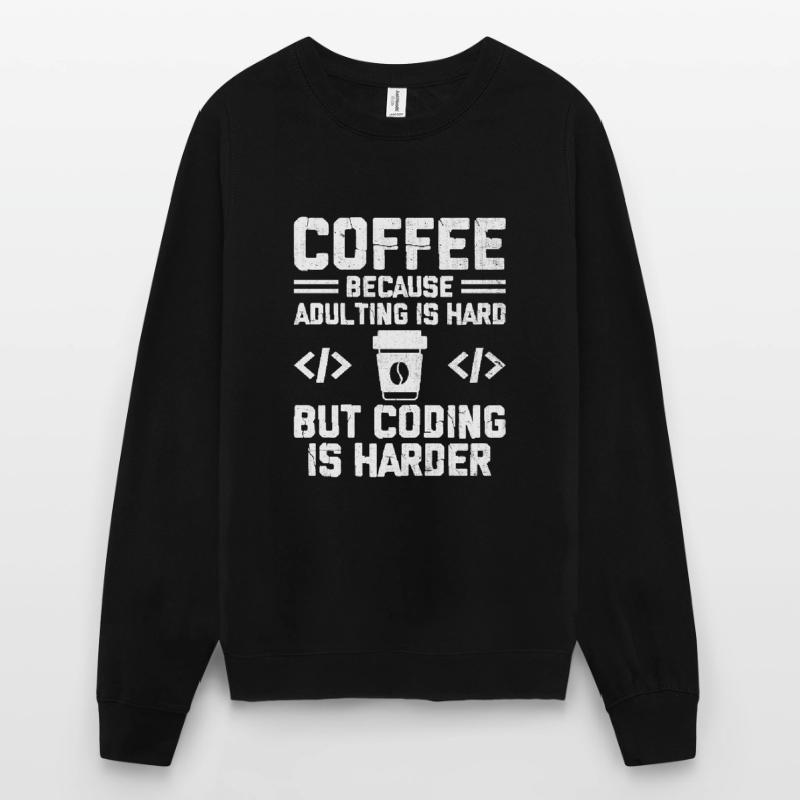 Coffee Coding Programmer Coder Developer Nerd Coff Unisex Sweatshirt