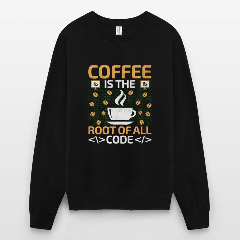 Coffee Coding Programmer Coder Developer Nerd Coff Unisex Sweatshirt