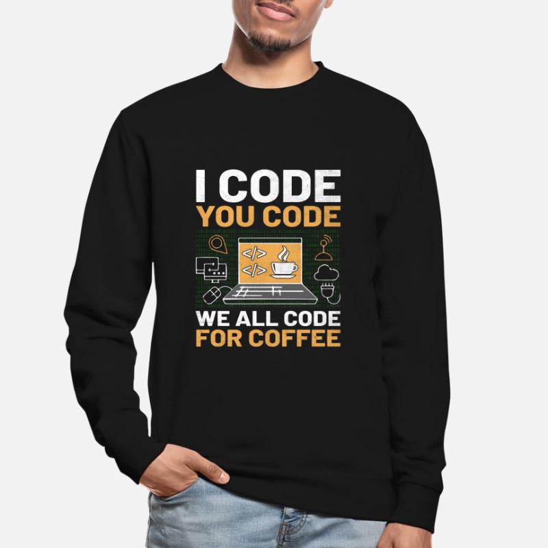 Coffee Coding Programmer Coder Developer Nerd Coff Unisex Sweatshirt