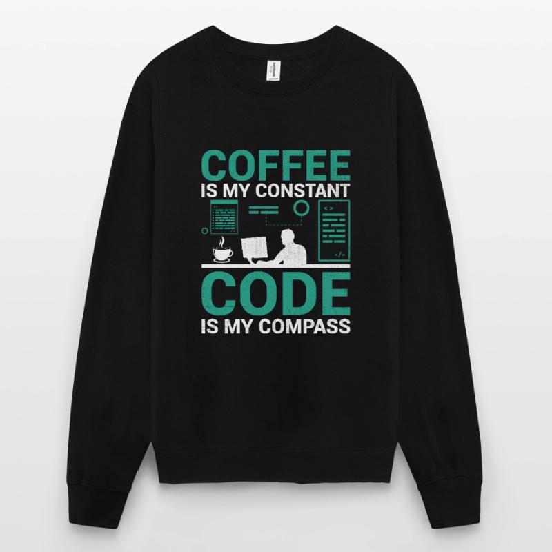 Coffee Coding Programmer Coder Developer Nerd Coff Unisex Sweatshirt