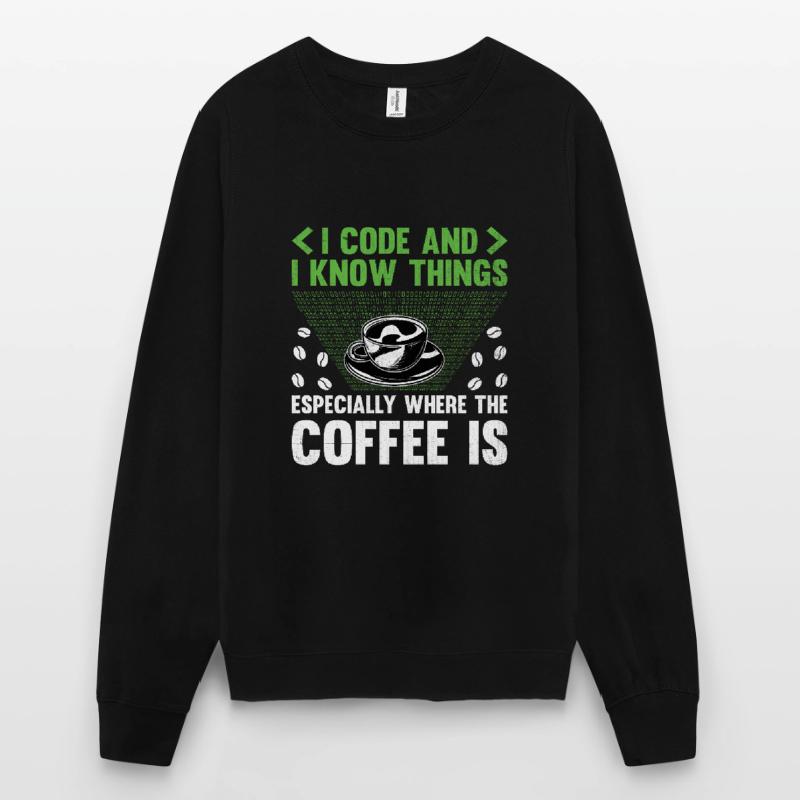Coffee Coding Programmer Coder Developer Nerd Coff Unisex Sweatshirt