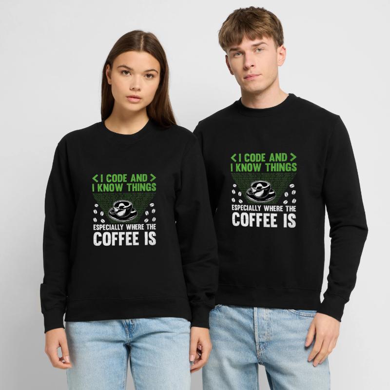 Coffee Coding Programmer Coder Developer Nerd Coff Unisex Sweatshirt