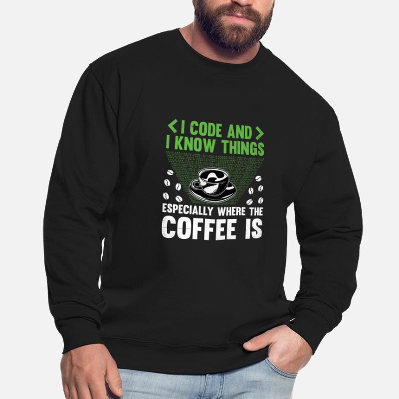 Coffee Coding Programmer Coder Developer Nerd Coff Unisex Sweatshirt