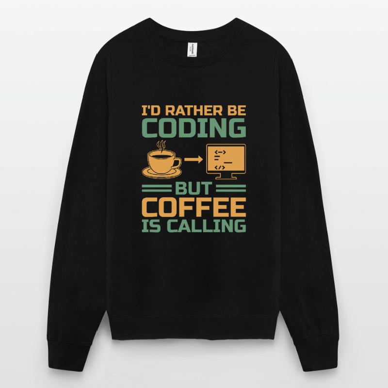 Coffee Coding Programmer Coder Developer Nerd Coff Unisex Sweatshirt