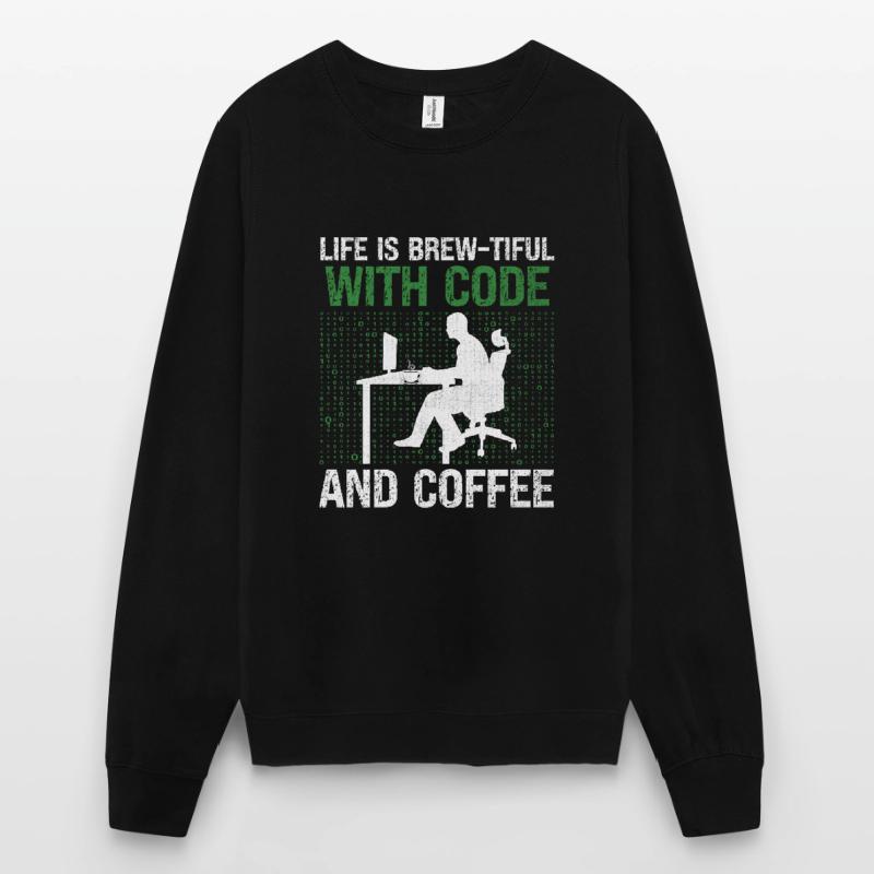 Coffee Coding Programmer Coder Developer Nerd Coff Unisex Sweatshirt