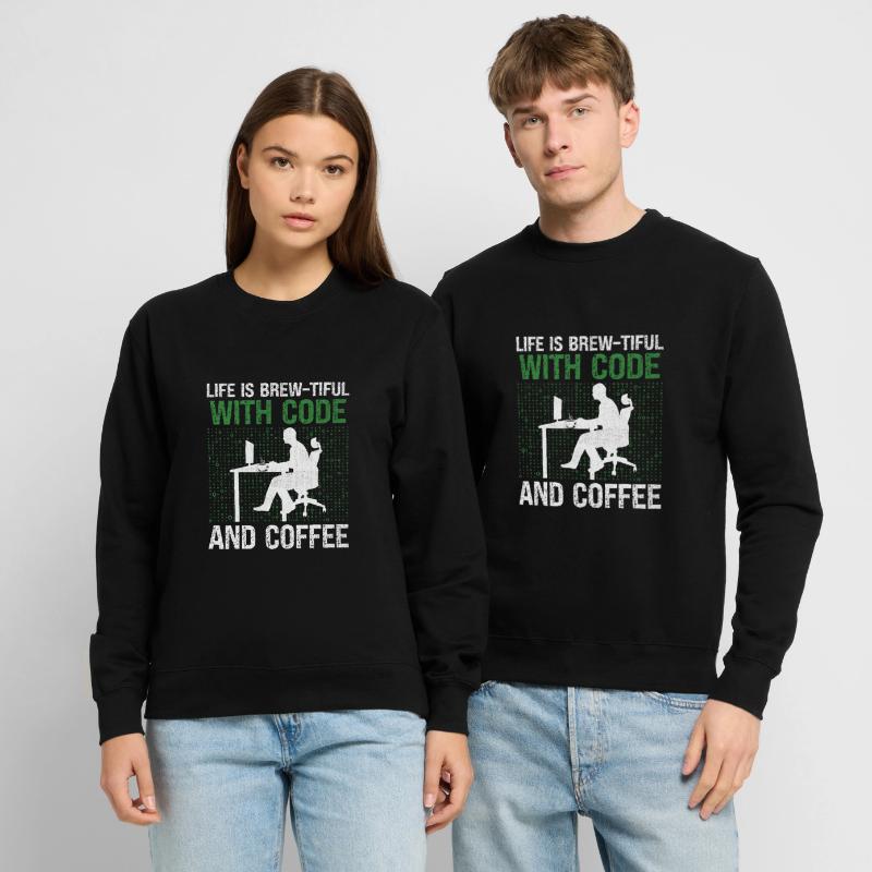 Coffee Coding Programmer Coder Developer Nerd Coff Unisex Sweatshirt