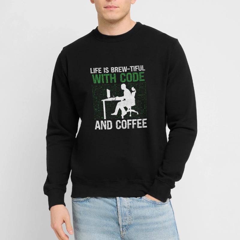 Coffee Coding Programmer Coder Developer Nerd Coff Unisex Sweatshirt