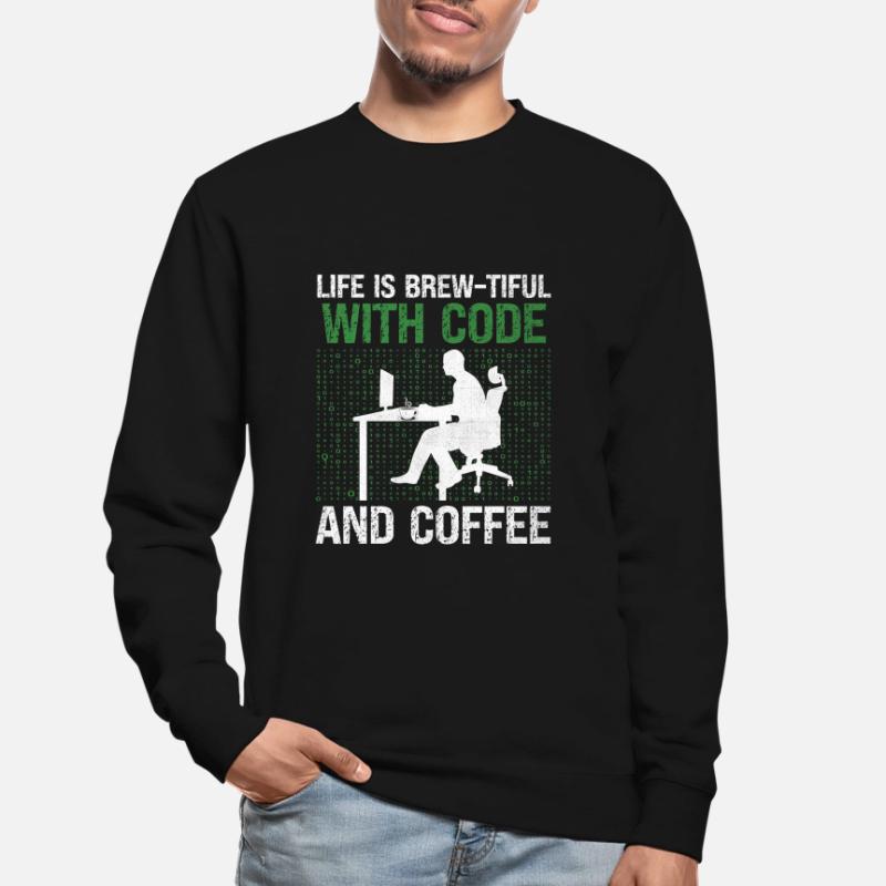 Coffee Coding Programmer Coder Developer Nerd Coff Unisex Sweatshirt