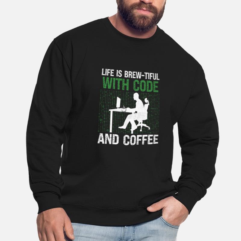 Coffee Coding Programmer Coder Developer Nerd Coff Unisex Sweatshirt
