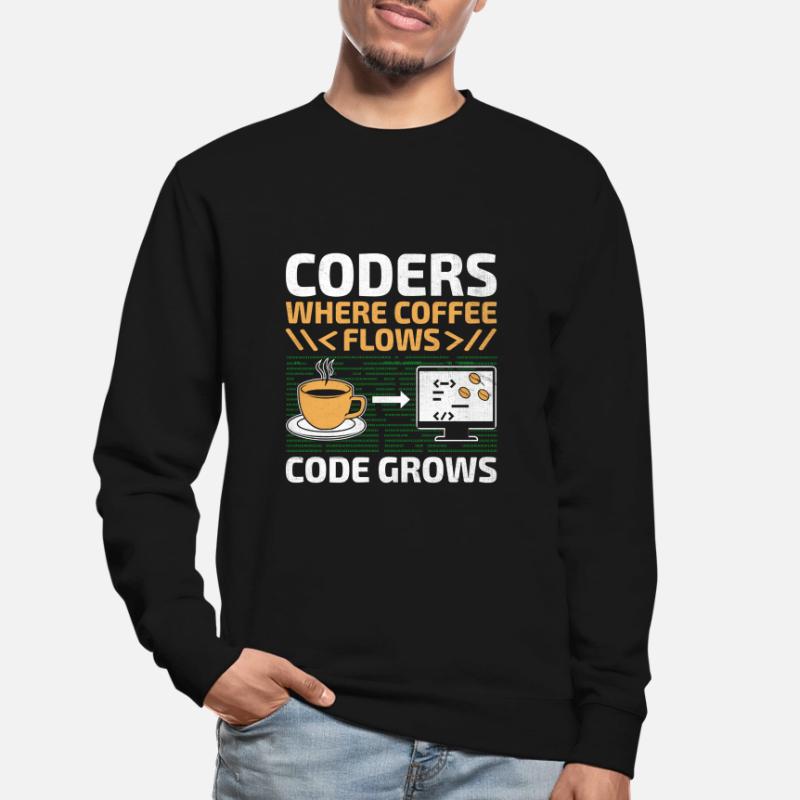 Coffee Coding Programmer Coder Developer Nerd Coff Unisex Sweatshirt