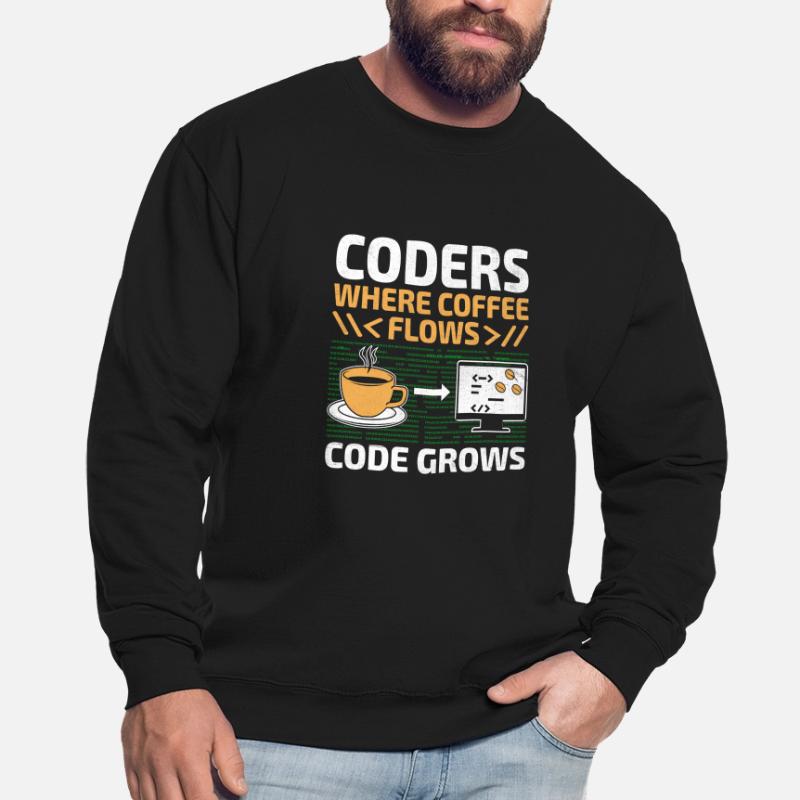 Coffee Coding Programmer Coder Developer Nerd Coff Unisex Sweatshirt