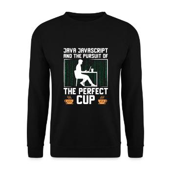 Café Codage Programmeur Codeur Développeur Nerd Coff - Sweat-shirt Unisexe - noir - Devant - Alina (178cm) & Michal (187cm)