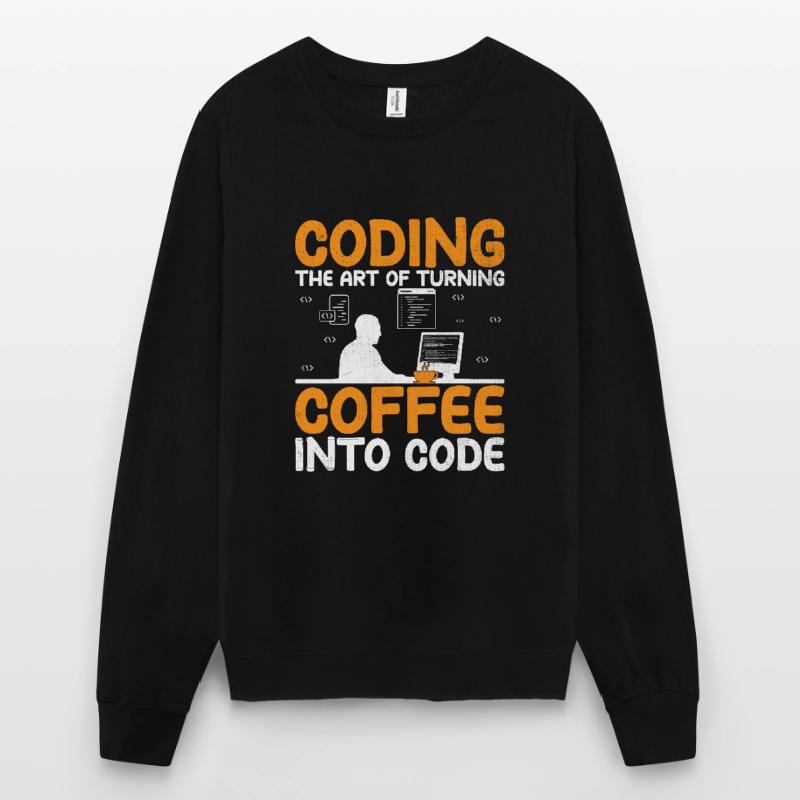 Coffee Coding Programmer Coder Developer Nerd Coff Unisex Sweatshirt