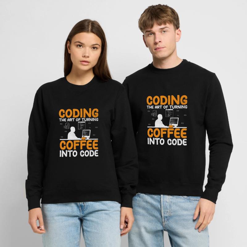 Coffee Coding Programmer Coder Developer Nerd Coff Unisex Sweatshirt