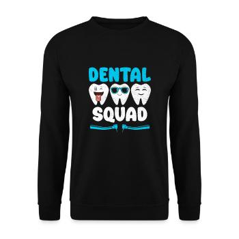 Dentiste Dentiste Dentiste - Sweat-shirt Unisexe - noir - Devant - Alina (178cm) & Michal (187cm)