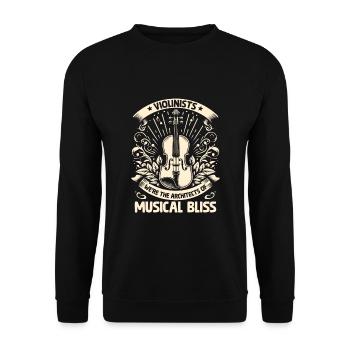 Geiger Wir sind die Architekten von Musical Bliss V - Unisex Pullover - Schwarz - Vorne - Alina (178cm) & Michal (187cm)