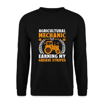 Mécanicien agricole Drôle de tracteur Mécanique Ferme - Sweat-shirt Unisexe - noir - Devant - Alina (178cm) & Michal (187cm)