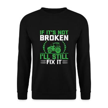 Mécanicien agricole Drôle de tracteur Mécanique Ferme - Sweat-shirt Unisexe - noir - Devant - Alina (178cm) & Michal (187cm)