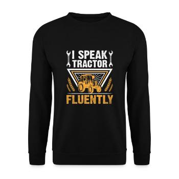 Mécanicien agricole Drôle de tracteur Mécanique Ferme - Sweat-shirt Unisexe - noir - Devant - Alina (178cm) & Michal (187cm)