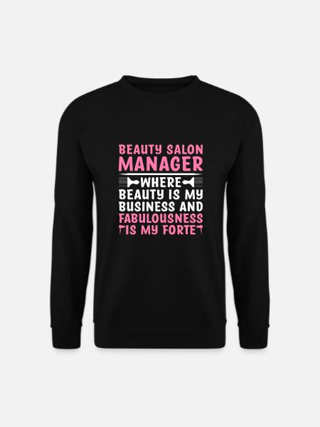 SPA-Manager Job Wellness Lustiges SPA-Management Sayi - Unisex Pullover - Schwarz