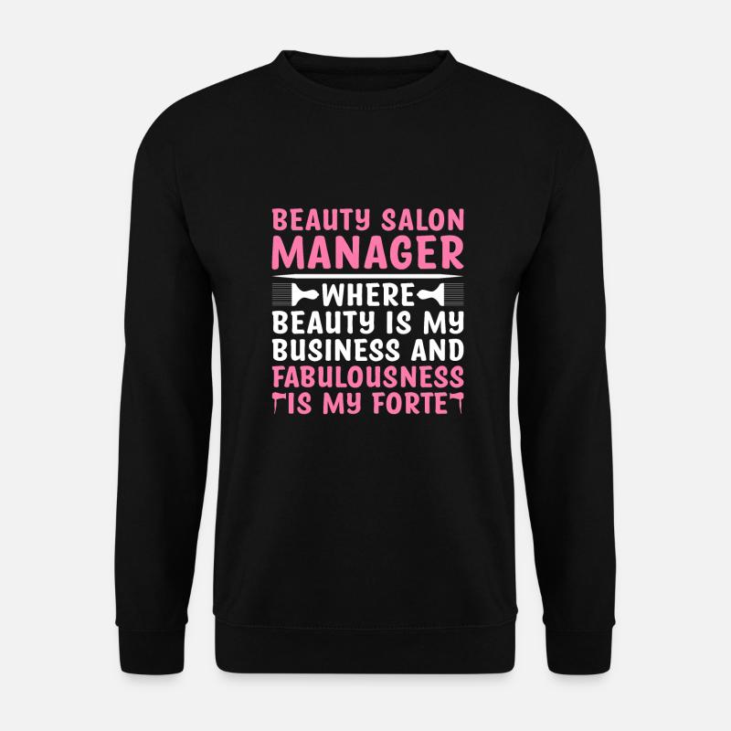 SPA-Manager Job Wellness Lustiges SPA-Management Sayi - Unisex Pullover - Schwarz