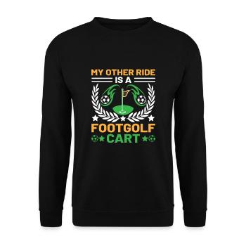 Footgolf Player Foot Golf Playing Footgolfers Foot - Unisex Sweatshirt - black - Front - Alina (178cm) & Michal (187cm)