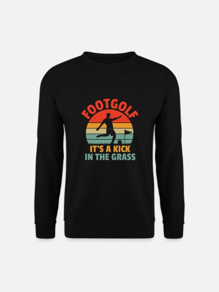 Footgolf Player Foot Golf Footgolfers Foot spielen - Unisex Pullover - Schwarz