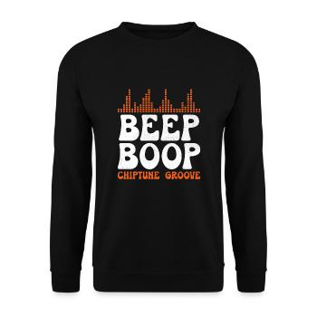 Chiptune Music Lover Groove to the Bleeps and Bloo - Unisex Sweatshirt - black - Front - Alina (178cm) & Michal (187cm)