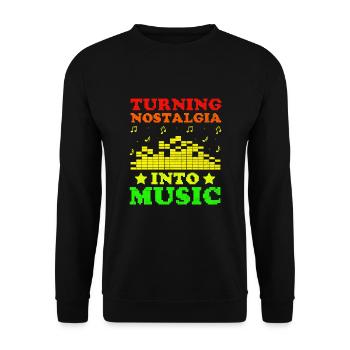 Chiptune Music Lover Groove zu den Bleeps und Bloo - Unisex Pullover - Schwarz - Vorne - Alina (178cm) & Michal (187cm)