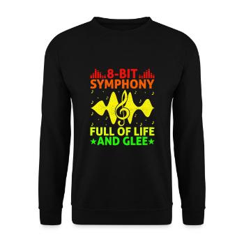 Chiptune Music Lover Groove to the Bleeps and Bloo - Unisex Sweatshirt - black - Front - Alina (178cm) & Michal (187cm)
