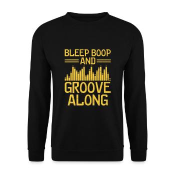 Chiptune Music Lover Groove to the Bleeps and Bloo - Unisex Sweatshirt - black - Front - Alina (178cm) & Michal (187cm)