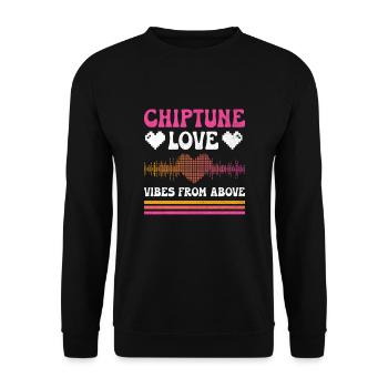 Chiptune Music Lover Groove to the Bleeps and Bloo - Unisex Sweatshirt - black - Front - Alina (178cm) & Michal (187cm)
