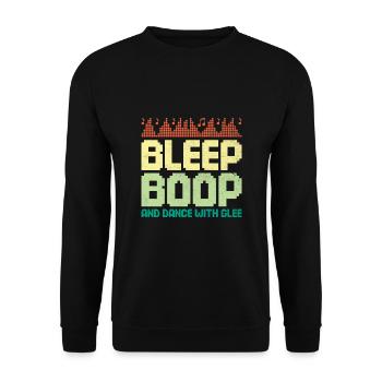 Chiptune Music Lover Groove to the Bleeps and Bloo - Unisex Sweatshirt - black - Front - Alina (178cm) & Michal (187cm)