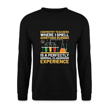 Science Teacher School Teacher Biology Chemistry P - Unisex Sweatshirt - black - Front - Alina (178cm) & Michal (187cm)